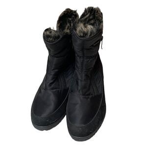 Flexus Spring Step Ernestina Faux Fur Quilted Boots. Size 38(8).
